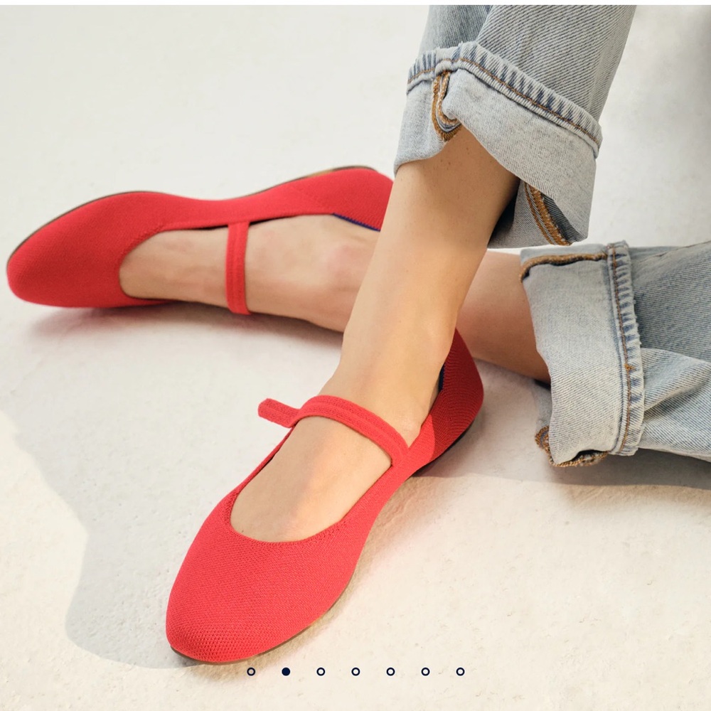 Rothy’s The Square Mary Jane in Lollipop Red - Picture 4 of 6